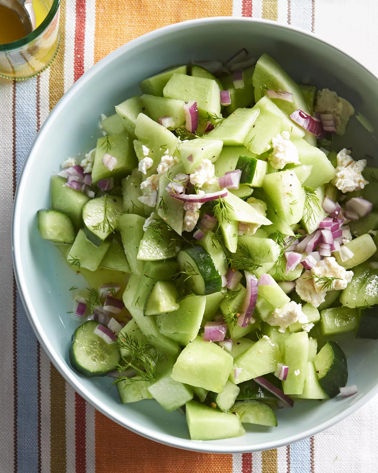 Cucumber-Honeydew Salad Feta
