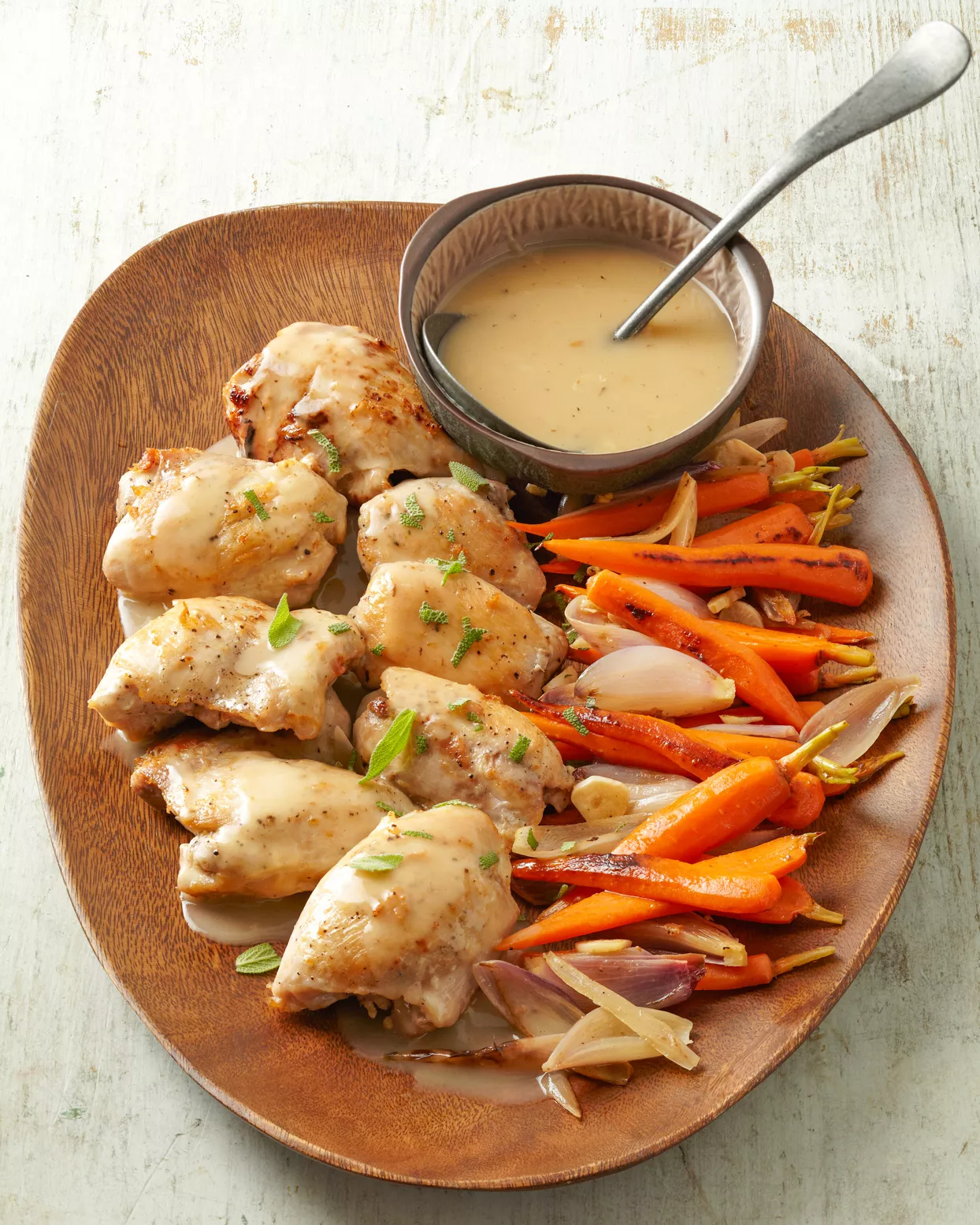 Lemon-Sage Roasted Chicken Thighs