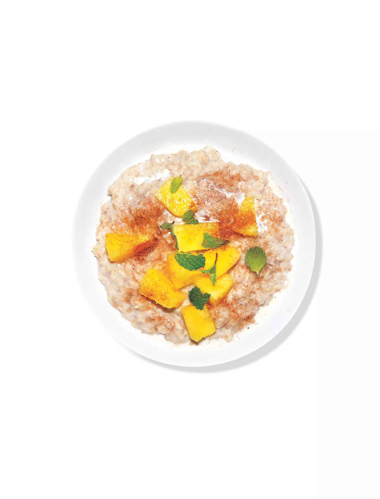 Oatmeal with Pineapple and Mint (new)