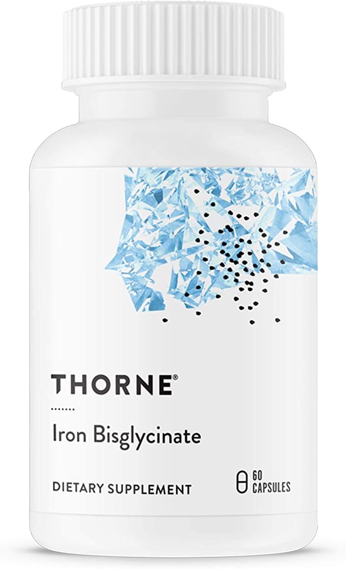 Thorne Iron Bisglycinate, 25 mg - 60 ct